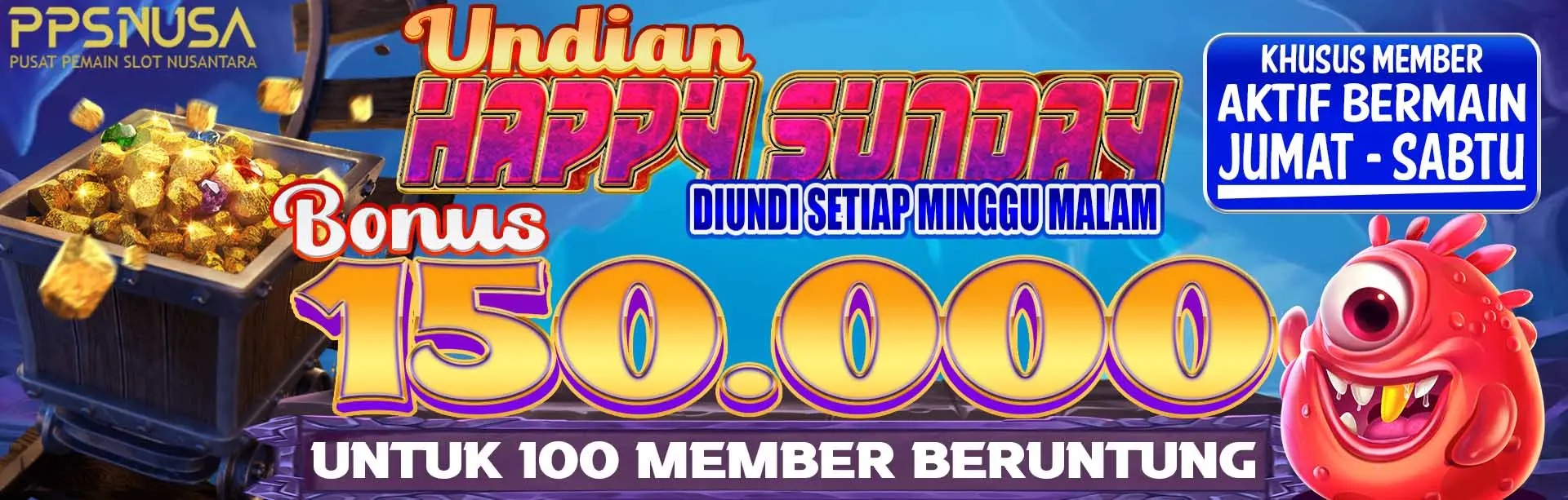 BONUS UNDIAN HAPPY SUNDAY