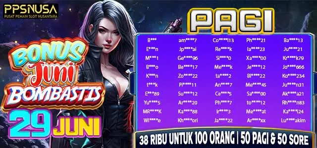 PEMENANG UNDIAN PAGI PPSNUSA "Bonus JUNI BOMBASTIS" 29 JUNI 2025				