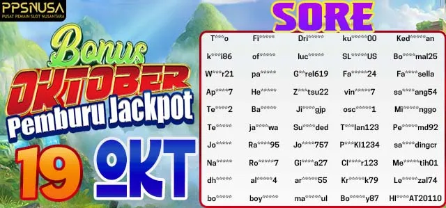 PEMENANG UNDIAN MALAM PPSNUSA BONUS OCOTBER JACKPOT 19 OCTOBER 2025 
