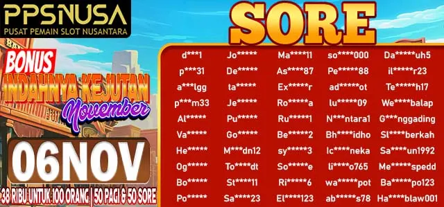 PEMENANG UNDIAN MALAM PPSNUSA "BONUS INDAHNYA KEJUTAN NOVEMBER" 6 NOVEMBER 2025				