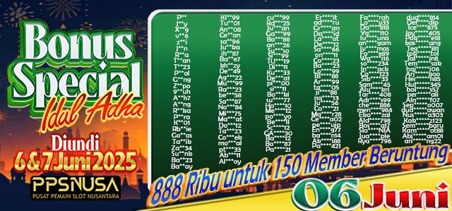 BONUS IDUL ADHA 06 June 2025