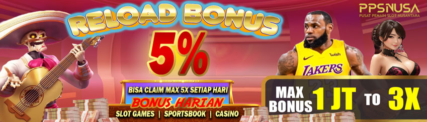 RELOAD BONUS CASINO 5%