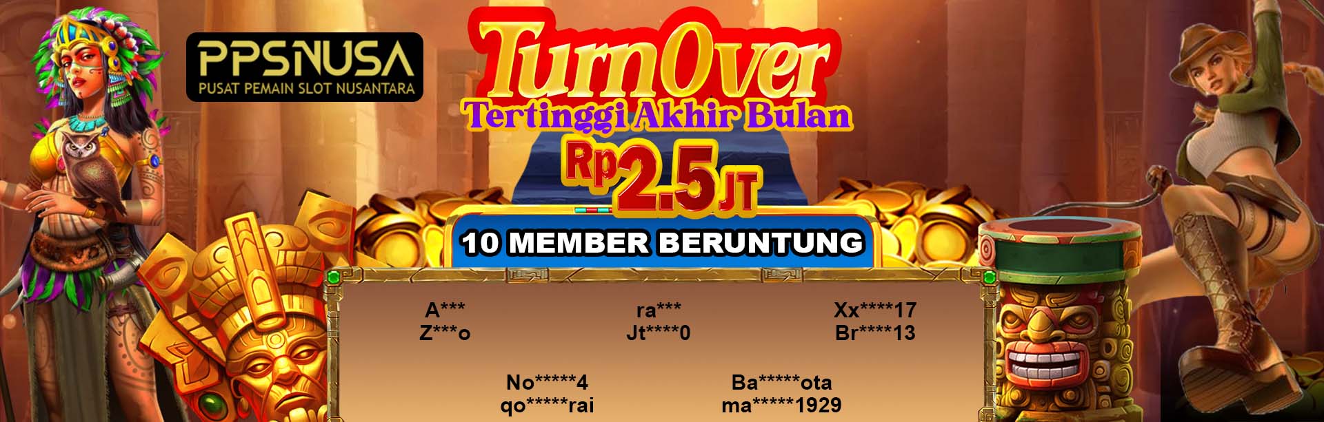 TURN OVER TERTINGGI PPSNUSA NOVEMBER 2024 @2.5 juta			