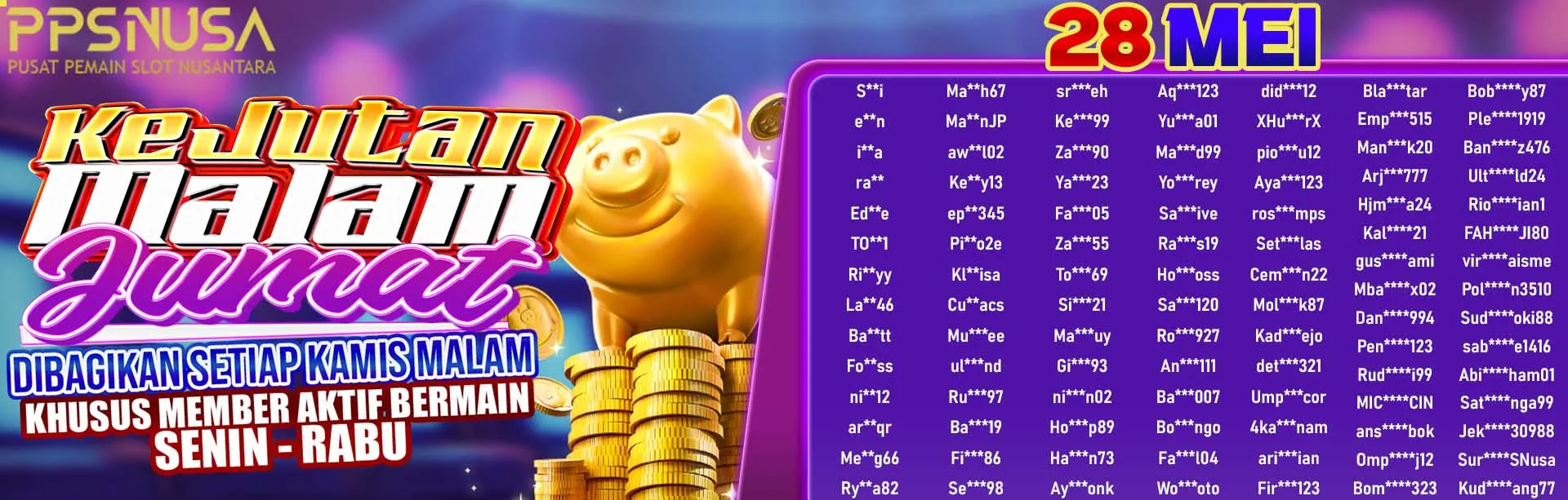 PEMENANG BONUS MALAM JUMAT 2026