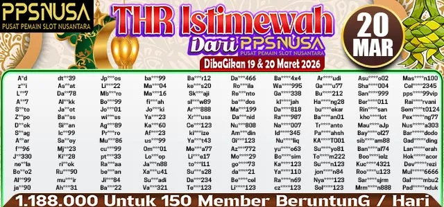 THR dari PPSNUSA 20 Maret 2026